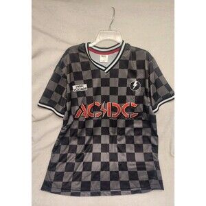 AC/DC High Voltage Checkerboard  Shirt Jersey Mens Graphic Tee Band Rock L